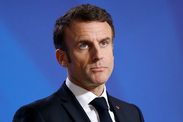 Le président Emmanuel Macron. (LUDOVIC MARIN/AFP via Getty Images)