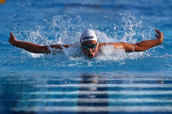Marie Wattel aux Championnats d'Europe d'Aquatique Rome 2022 au Stadio del Nuoto le 15 août 2022 à Rome, Italie. (Clive Rose/Getty Images)