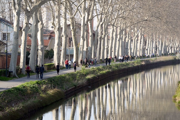 Canal du Midi, à Toulouse.  (REMY GABALDA/AFP via Getty Images)