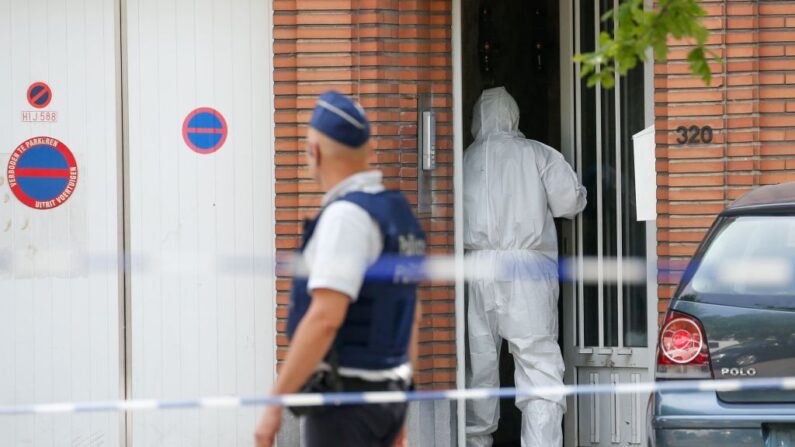 Image d'archive. Molenbeek, commune de Bruxelles, lors d'une attaque terroriste, le 21 juin 2017. (BRUNO FAHY/AFP via Getty Images)