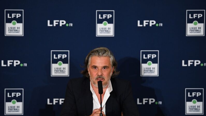 Vincent Labrune, président de la Ligue de football professionnel. (Photo by FRANCK FIFE/AFP via Getty Images)