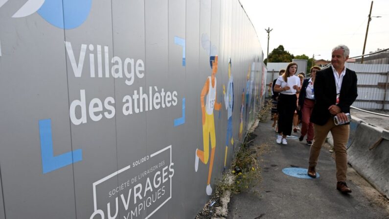 Le Village des athlètes, à Saint-Denis, le village doit accueillir près de 14.000 personnes pendant les Jeux olympiques (26 juillet - 11 août). Après les Jeux paralympiques (28 août-8 septembre). (Photo by EMMANUEL DUNAND/AFP via Getty Images)