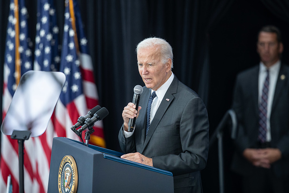 Le président américain Joe Biden. (Scott Eisen/Getty Images)