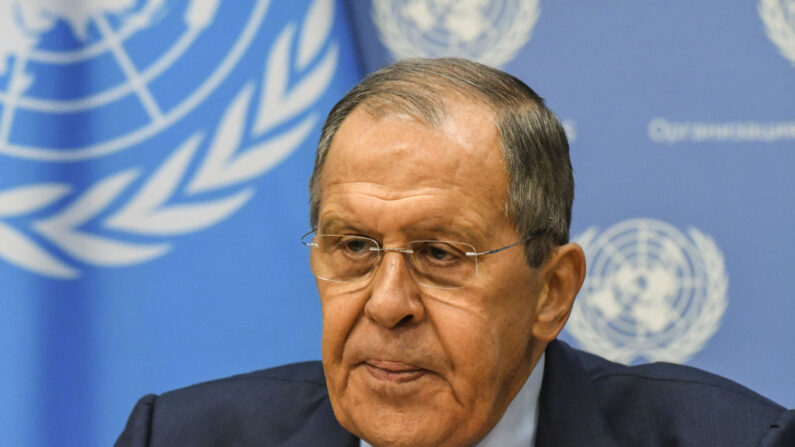 M. Sergueï Lavrov dénonçe une décision "lâche" de la part de Washington. (Photo Stephanie Keith/Getty Images)