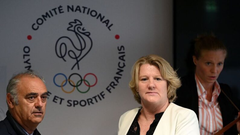Brigitte Henriques, présidente du Comité national olympique et sportif français (CNOSF). (Photo FRANCK FIFE/AFP via Getty Images)