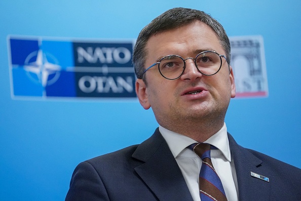 Le ministre ukrainien des Affaires étrangères Dmytro Kouleba. (ANDREI PUNGOVSCHI/AFP via Getty Images)