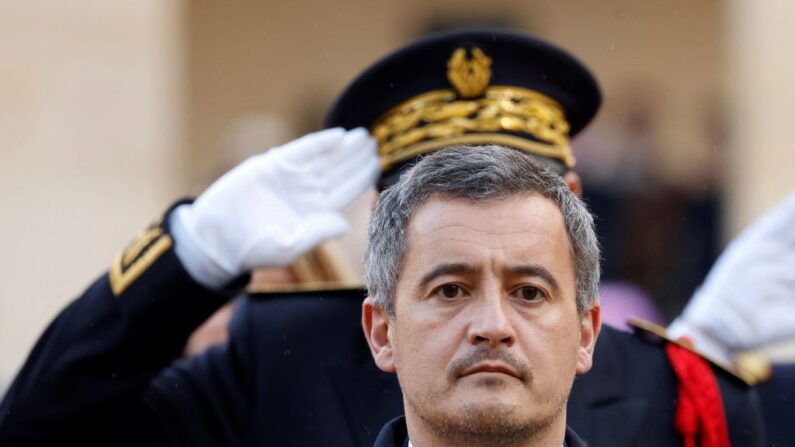 Le ministre de l'Intérieur, Gérald Darmanin, le 16 janvier 2023 à Paris. (Photo by LUDOVIC MARIN/AFP via Getty Images)