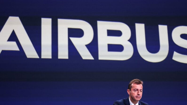 Guillaume Faury, président exécutif d'Airbus. (Photo by CHARLY TRIBALLEAU/AFP via Getty Images)