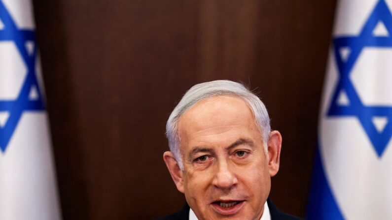 Le Premier ministre Benjamin Netanyahu à Jerusalem, 2 avril 2023. (Photo by RONEN ZVULUN/POOL/AFP via Getty Images)
