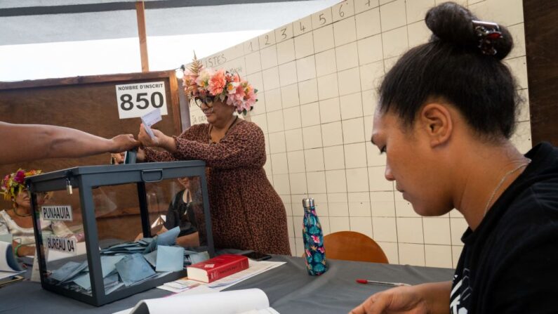 Les Polynésiens sont appelés aux urnes les 16 et 30 avril pour choisir leurs représentants à l'Assemblée de la collectivité française du Pacifique. (Photo SULIANE FAVENNEC/AFP via Getty Images)