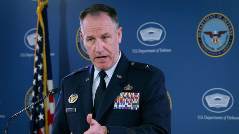 Le porte-parole du Pentagone, le général de brigade aérienne Patrick Ryder. (Photo Win McNamee/Getty Images)