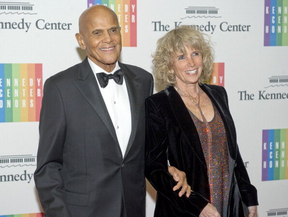 Harry Belafonte et son épouse Pamela en 2013. (Photo by Ron Sachs-Pool/Getty Images)