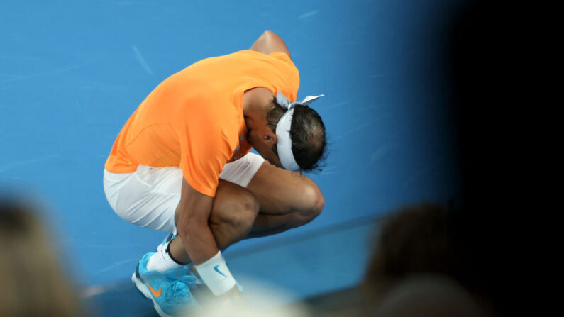 À un mois de Roland-Garros, Rafael Nadal n'a toujours pas joué un match sur terre battue: il a déclaré forfait jeudi au Masters 1000 de Madrid. (Photo by Kim Landy/Getty Images)