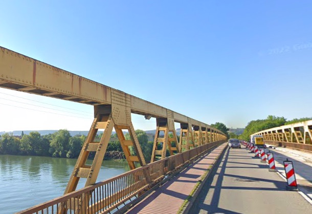 Pont de Courcelles-sur-Seine. (Capture d'écran/Google Maps)