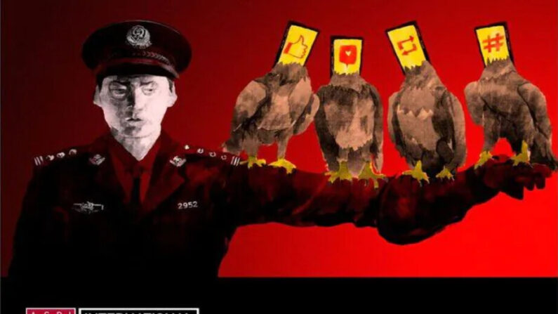 Les campagnes de cyberinfluence du PCC contre les démocraties occidentales sur les médias sociaux sont devenues plus fréquentes ces dernières années (capture d'écran/rapport de l'ASPI)