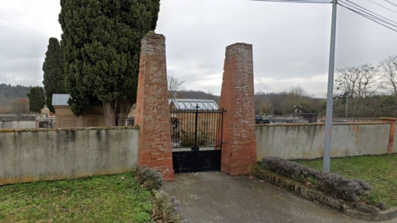 L'entrée du cimetière de Noé en Haute-Garonne, en février 2022. (Capture d'écran Google street view)