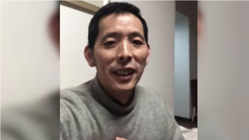 Le journaliste citoyen chinois Fang Bin dans une vidéo YouTube publiée le 4 février 2020. (Capture d'écran via Epoch Times)