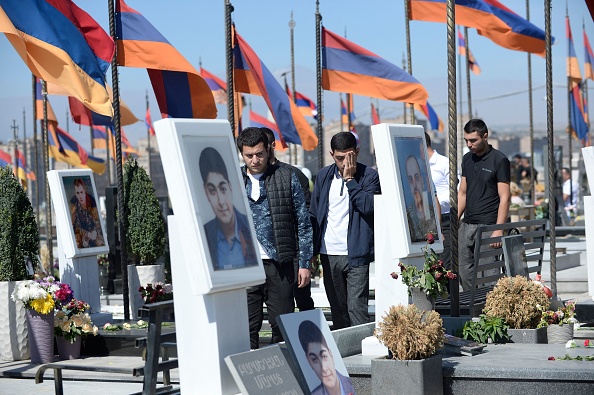 Le cimetière commémoratif militaire de Yerablur à Erevan, Arménie. (KAREN MINASYAN/AFP via Getty Images)