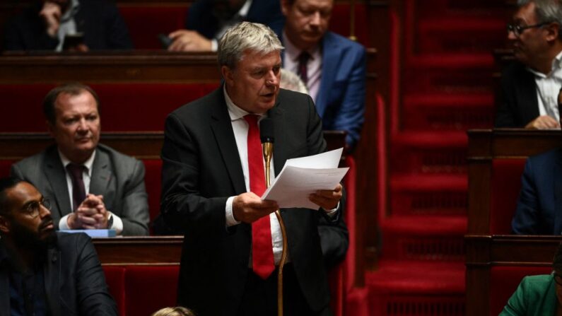 Le député Jean-Paul Lecoq, à l'Assemblée nationale. (CHRISTOPHE ARCHAMBAULT/AFP via Getty Images)