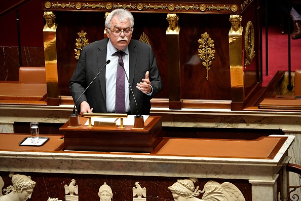Le président du groupe parlementaire communiste à l'Assemblée nationale André Chassaigne en octobre 2022. (JULIEN DE ROSA/AFP via Getty Images)