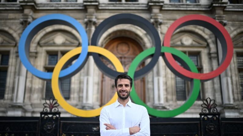 Le président français du Comité d'organisation des Jeux olympiques et paralympiques de 2024 à Paris, Tony Estanguet. (Photo CHRISTOPHE ARCHAMBAULT/AFP via Getty Images)