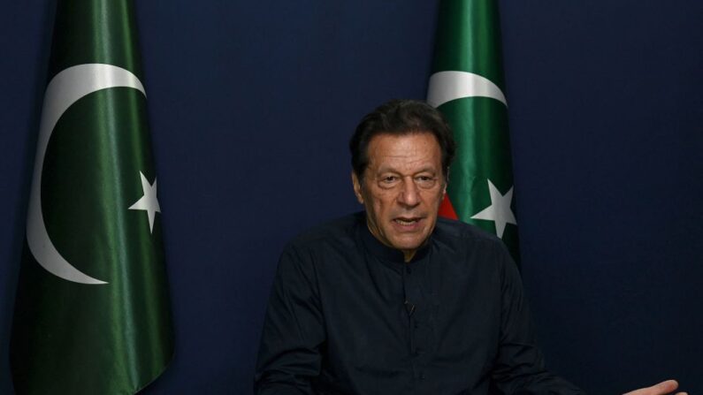 L'ancien Premier ministre pakistanais Imran Khan, le 18 mai 2023. (Photo ARIF ALI/AFP via Getty Images)