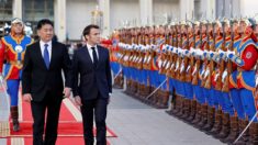 Premier président français en Mongolie, Emmanuel Macron défend des projets énergétiques