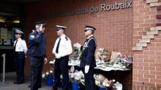 Hommage à Roubaix après la mort de trois policiers dans un violent accident