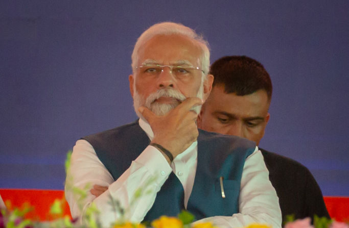 Le Premier ministre indien Narendra Modi. (Photo Abhishek Chinnappa/Getty Images)