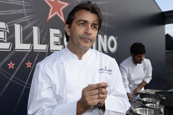 Le cuisinier français Yannick Alleno.  (BERTRAND GUAY/AFP via Getty Images)