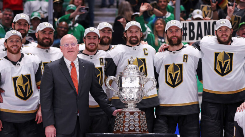 Les Golden Knights de Las Vegas se sont qualifiés pour la finale du championnat nord-américain de hockey sur glace (NHL), en éliminant les Dallas Stars. (Photo by Steph Chambers/Getty Images)