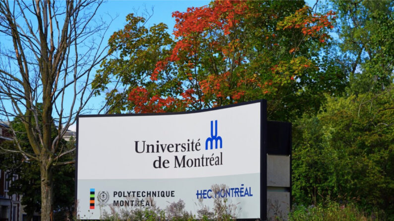 Enseigne du campus de l'Université de Montréal le 16 septembre 2022. (Shutterstock)