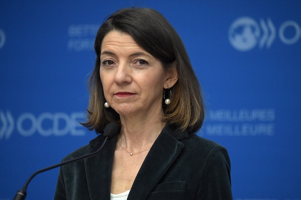La secrétaire d'État française chargée de l'Europe Laurence Boone. (ÉRIC PIERMONT/AFP via Getty Images)