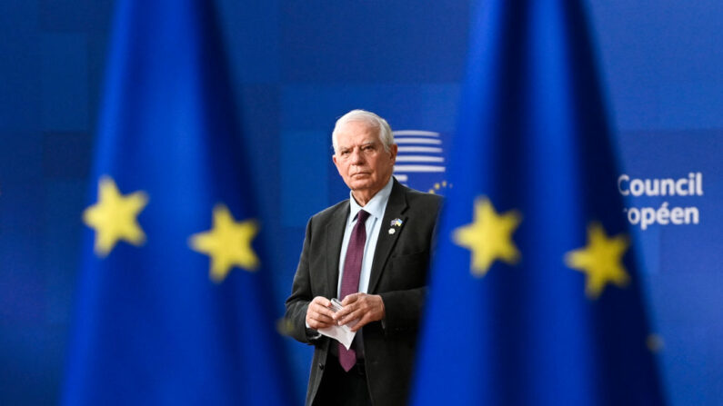 Josep Borrell commissaire européen aux affaires étrangères et à la politique de sécurité. (Photo JOHN THYS/AFP via Getty Images)