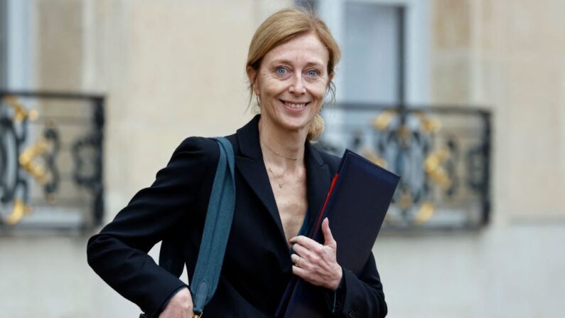 La secrétaire d'État française à l'Enfance Charlotte Caubel. (Photo by LUDOVIC MARIN/AFP via Getty Images)
