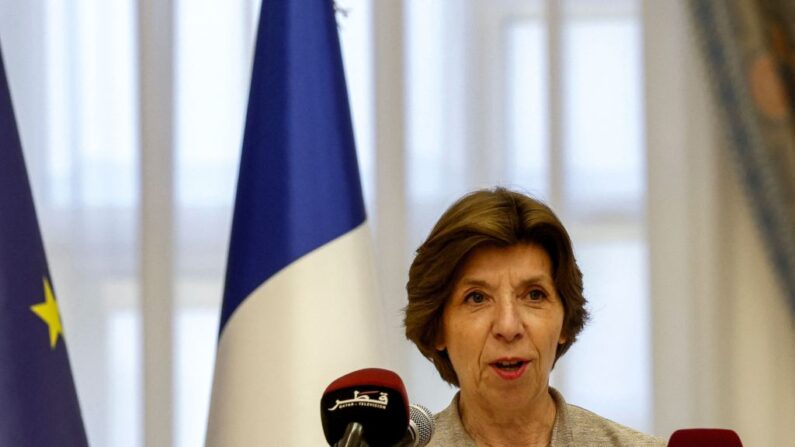 La ministre française des Affaires étrangères et européennes Catherine Colonna. (Photo KARIM JAAFAR/AFP via Getty Images)