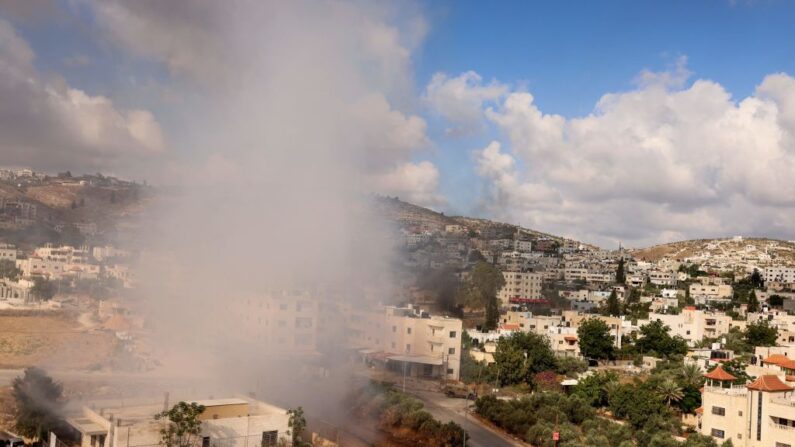 Raid israélien à Jénine en Cisjordanie occupée le 19 juin 2023. (Photo JAAFAR ASHTIYEH/AFP via Getty Images)