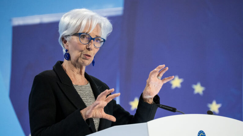 « Les pressions sur les prix restent fortes » a affirmé Mme Lagarde lors d'une audition devant le Parlement européen. (Photo Thomas Lohnes/Getty Images)