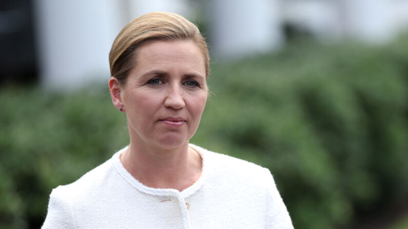 La Première ministre danoise Mette Frederiksen.   (Photo Kevin Dietsch/Getty Images)