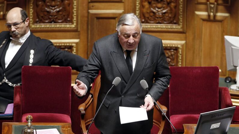 Le président LR du Sénat Gérard Larcher. (Photo CHARLES PLATIAU/AFP via Getty Images)