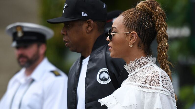 Beyoncé et son mari Jay-Z, le 9 juillet 2016. (Photo: LEON NEAL/AFP via Getty Images)
