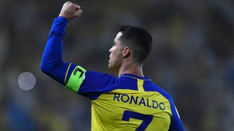 Cristiano Ronaldo a célébré sa 200e sélection internationale en marquant le seul but de la victoire du Portugal contre l'Islande (1-0). (Photo by -/AFP via Getty Images)