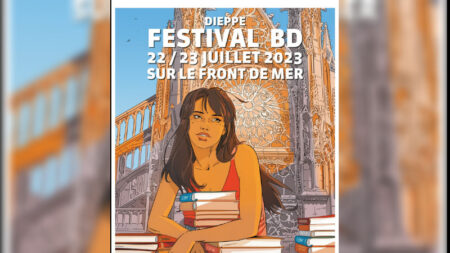 La mairie de Dieppe fait retoucher l’affiche du Festival de bandes dessinées: le décolleté de la jeune femme est-il en cause ?
