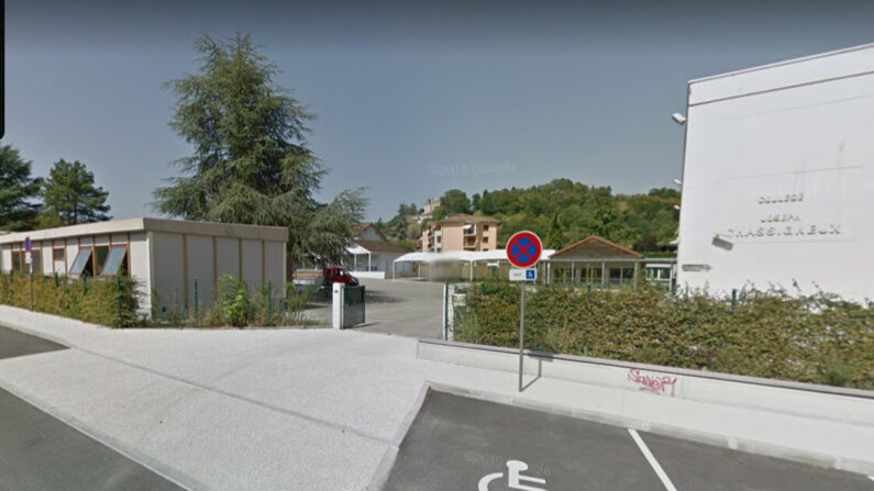 Le collège Joseph Chassigneux, à Vinay (Isère), où le cas de tuberculose a été détecté. (Capture d'écran Google Maps.)