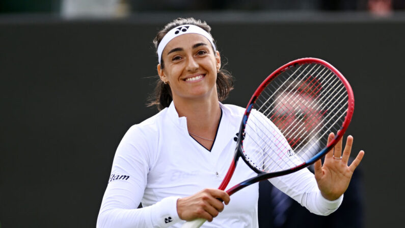 Caroline Garcia, a arraché sa qualification pour le troisième tour à Wimbledon. (Photo by Mike Hewitt/Getty Images)