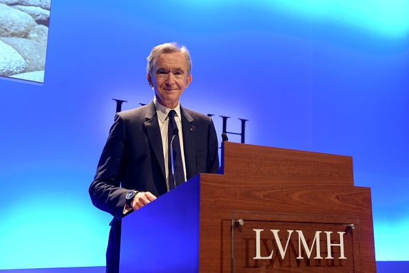 Bernard Arnault, président-directeur général de LVMH, 1ère fortune de France. (ÉRIC PIERMONT/AFP via Getty Images)