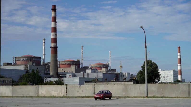 La centrale nucléaire de  Zaporijjia. (Photo STRINGER/AFP via Getty Images)