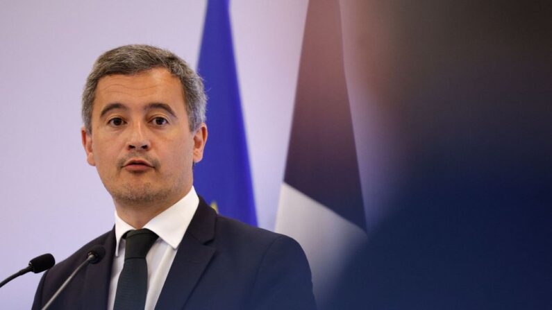 Le ministre de l'Intérieur Gérald Darmanin. (Photo GEOFFROY VAN DER HASSELT/AFP via Getty Images)