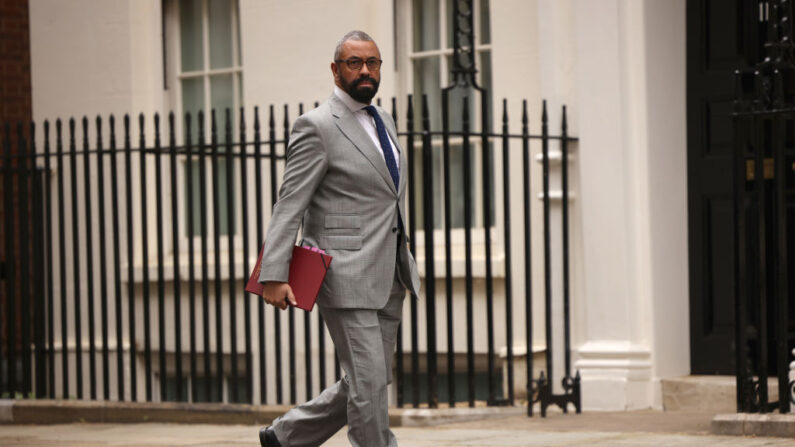 Le secrétaire d'État aux Affaires étrangères au Commonwealth et au Développement, James Cleverly, le 4 juillet 2023 à Londres. (Photo Dan Kitwood/Getty Images)