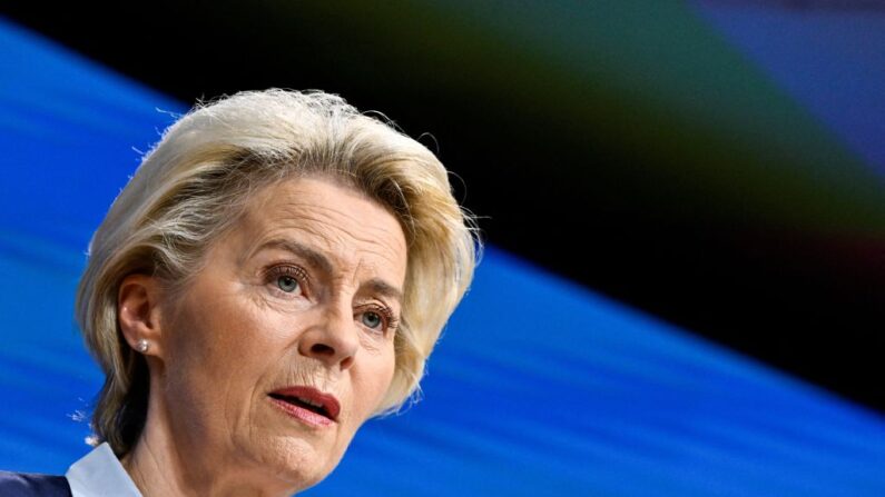 Ursula von der Leyen, présidente de la Commission européenne, le 13 juillet 2023 à Bruxelles. (Photo JOHN THYS/AFP via Getty Images)